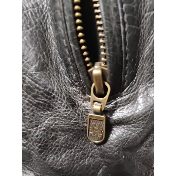 Belstaff Leather Jacket Men LG RARE Italy Racer Biker Motorcycle Pilot Top Gun - Picture 14 of 16